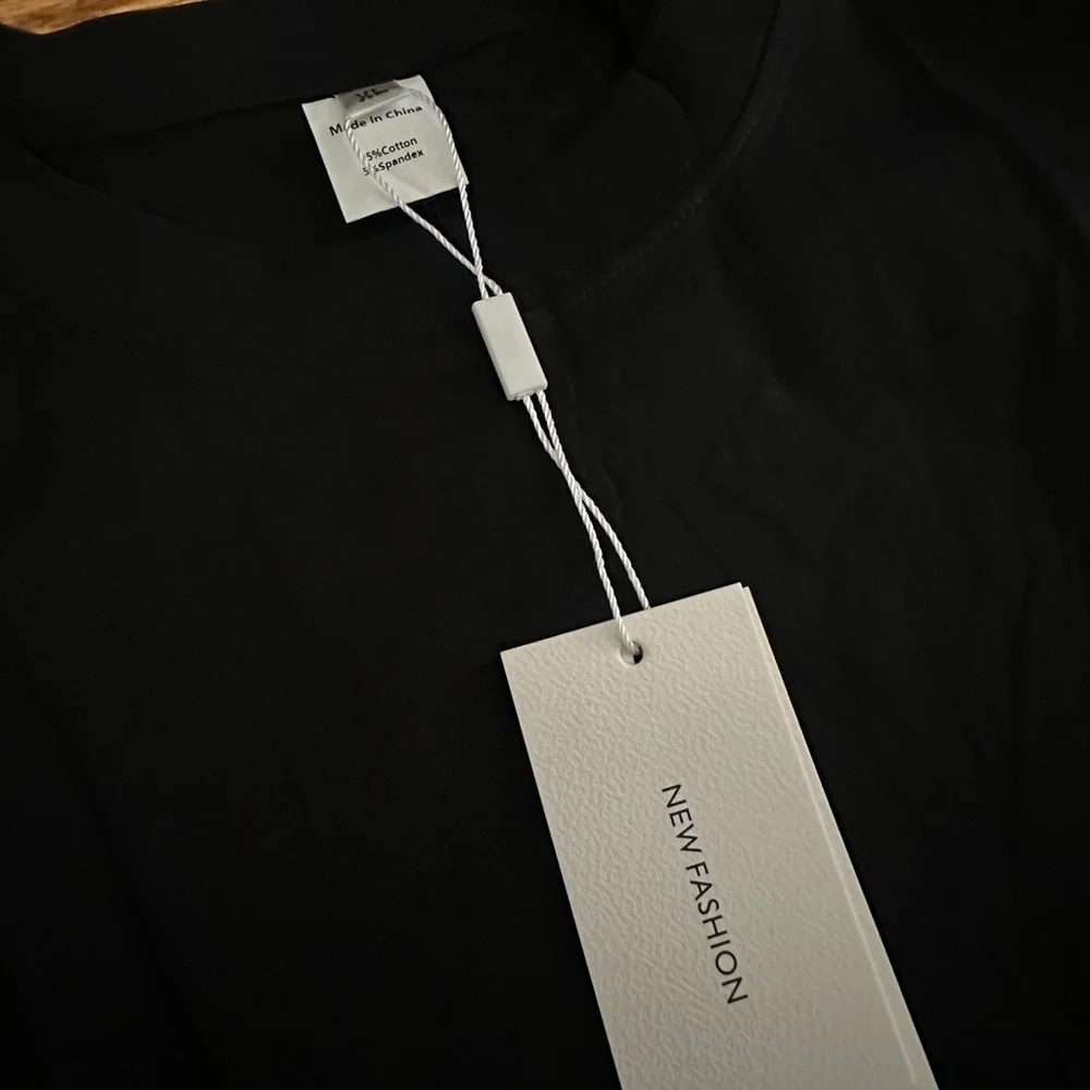 NWT Basic Black Short Sleeve Tee XL